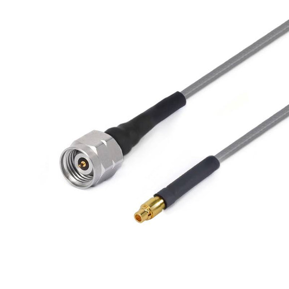 2.4mm Male to MMPX Male Cable Assembly | 3506 Series Low Loss Phase Stable Flexible Coax Cable | Cable Dia.2.2mm | DC - 50GHz