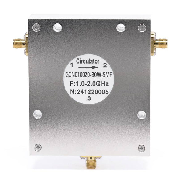 Circulator with 15dB Isolation from 1GHz to 2GHz | 30 Watts with SMA Female