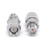 SMA Male to SMA Female Inner DC Block ｜ 10 MHz to 18 GHz ｜ 50V Max ｜ Stainless Steel Body