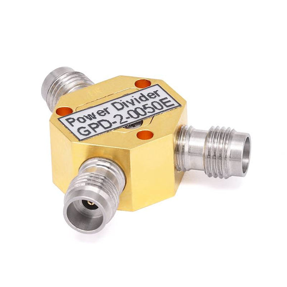 2-Way 2.4mm Power Divider From DC to 50 GHz Rated at 1 Watts