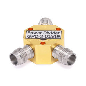 2-Way 2.4mm Power Divider From DC to 50 GHz Rated at 1 Watts