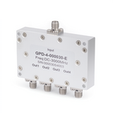 4-Way SMA Power Divider From DC to 3 GHz Rated at 2 Watts