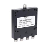 4-Way SMA Power Divider From 2 GHz to 18 GHz Rated at 20 Watts