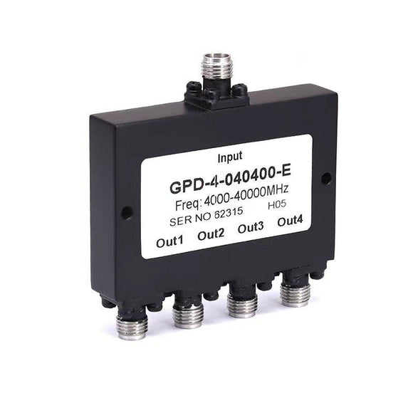 4-Way 2.92mm Power Divider From 4 GHz to 40 GHz Rated at 20 Watts