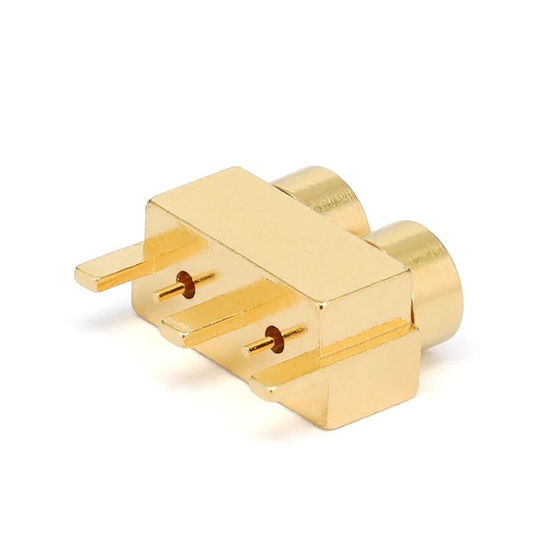GPPO(mini-SMP) Male 2 Channel Connector ｜ PCB Mount ｜ DC-40GHz