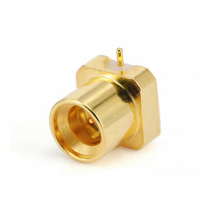 SMP Straight Jack Brass - Gold Plated Standard Polarity SMP Straight Jack Brass - Gold Plated Standard Polarity