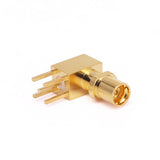 GPPO(Mini-SMP) Male  Right Angle Connector, PCB Mount,
