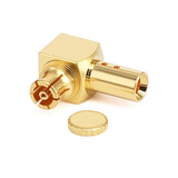 GPPO (Mini-SMP) Female With Right Angle Connector for . 047" Series Cables | DC - 40GHz