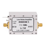 SMA Female Low Noise Amplifier (LNA) | 25dB Gain | 3dB Noise Figure | 5M - 200MHz
