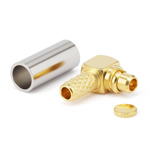 MMCX Right Angle Male Connector for RG316 Series Coax Cable | DC-6GHz