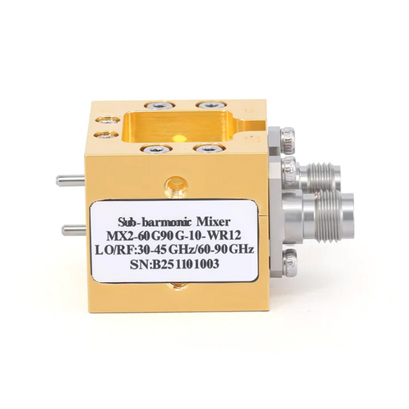 Waveguide Sub-Harmonic Mixers WR-12 From 60 GHz to 90 GHz | IF from DC to 10 GHz UG-387/U-M Flange E Band