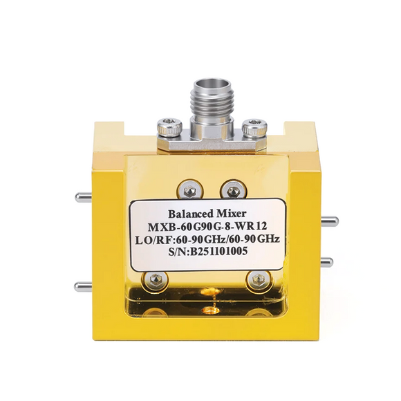 Waveguide Balanced Mixer WR-12 From 60 GHz to 90 GHz | IF from DC to 10 GHz UG-387/U-M Flange E Band