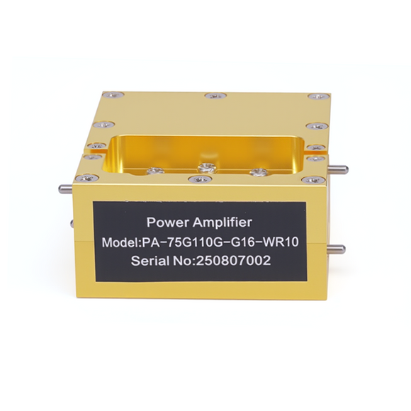 Waveguide WR10 Power Amplifier(PA) | 16dB Gain |  20dBm Psat | 75 - 110GHz