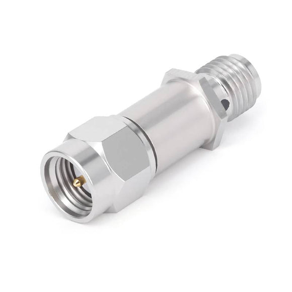 SMA RF Fixed Attenuator | DC–18GHz | 50 Ohm | 1dB to 30dB | Stainless Steel Body