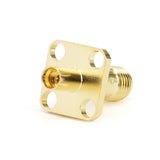 SMA Female to GPO(SMP) Male 4-Hole Flange Adaptors ｜ Hole Spacing 8.6mm ｜ Limited detent ｜ DC-18GHz