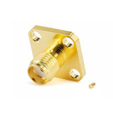 SMA Female Connector for .047" Series Cable | 4 Holes Flange | DC-18GHz