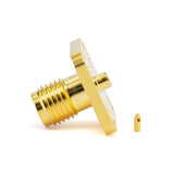 SMA Female Connector for .047" Series Cable | 4 Holes Flange | DC-18GHz