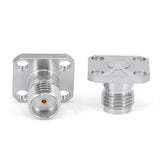 SMA Female Field Replaceable Connector 4-Hole Flange ｜ 8.6mm Hole Spacing ｜  DC-26.5GHz