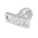 SMA Female Field Replaceable Connector 2-Hole Flange ｜ 10.2mm Hole Spacing ｜  DC-26.5GHz