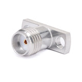SMA Female Field Replaceable Connector 2-Hole Flange ｜ 10.2mm Hole Spacing ｜  DC-26.5GHz