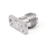SMA Female Connector Field Replaceable with 2 Hole Flange | Hole Spacing 8.9mm | Acceptable Pin Diameter 0.38mm | DC-26.5GHz