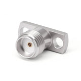 SMA Female Connector Field Replaceable with 2 Hole Flange | Hole Spacing 8.9mm | Acceptable Pin Diameter 0.51mm | DC-26.5GHz