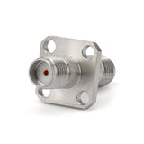 SMA Female to Female 4-Hole Flange Adaptor ｜  DC-26.5GHz