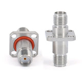 SMA Female to Female 4-Hole Flange Adaptor ｜  DC-26.5GHz