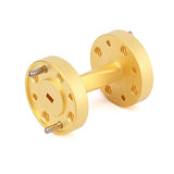 WR-10 90 Degree Waveguide Twist |1 Inch Length | UG-387/U Flange to UG-387/U Flange | 75 - 110GHz