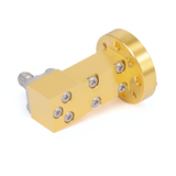 WR-12 to 1.0mm Female Right Angle  Waveguide to Coax Adapter with FUGP740 Flange | 60.5-91.9GHz