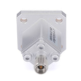 WR-34 to 2.92mm Female Straight Waveguide to Coax Adapter with FBP260 Flange | 21.7 - 33GHz | Material (Coating): Aluminum Alloy (Natural Color Conductive Oxidation)