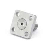 1.0mm Female Field Replaceable Connector, 4 Hole Flange, Hole Spacing 6.35mm，DC-110GHz， Accepts Ø0.13mm-0.15mm Pin