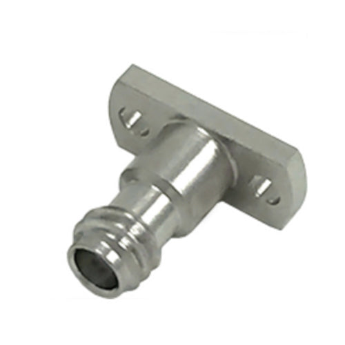 1.0mm Female Field Replaceable Connector with 2 Hole Flange, 7.1mm Hole Spacing,DC-110GHz
