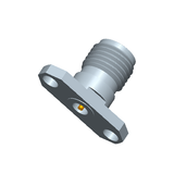 1.85mm Female Field Replaceable Connector 2-Hole Flange, 12.2mm Hole Spacing,  DC-65GHz