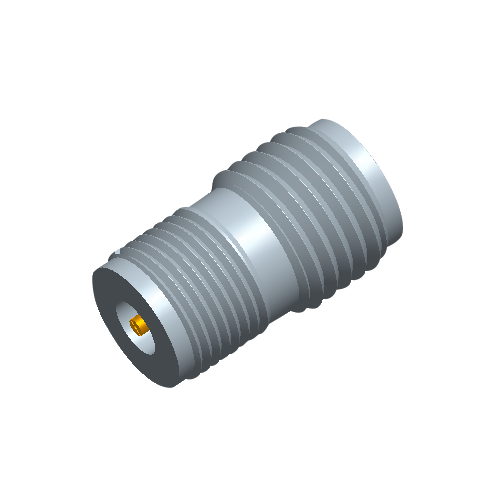 1.85mm Female Field Replaceable Connector with Bulkhead Flange,11.3 mm length,  DC-65GHz