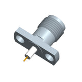 2.92mm Female Connector with 2-hole Flange, Hole Spacing 8.9 mm, Metal Through-plate，DC-40GHz