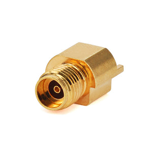 2.92mm End launch connector, PCB edge slotted Surface Mount , DC-40GHz