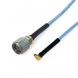 2.4mm to GPPO(mini-SMP) using Flexiform 405 FJ Semi-flexible Cable,DC-50GHz