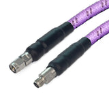 2.92mm Male to 2.92mm Female Using GT142A Ultra-low loss (2.2dB/m@40GHz) and Phase-Stable cable, DC-40GHz