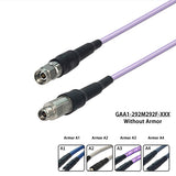 2.92mm Male to 2.92mm Female Using GT142A Ultra-low loss (2.2dB/m@40GHz) and Phase-Stable cable, DC-40GHz