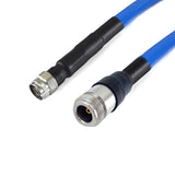N to N using Armored 311A(8mm) Low Loss Phase-Stable Flexible Test Cable,DC-18GHz