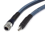 N to SMA using Armored 210P(5mm O.D.) Low Loss Phase-Stable Flexible Test Cable,DC-18GHz