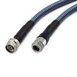 N to N using Armored 210P(5mm O.D.) Low Loss Phase-Stable Flexible Test Cable,DC-18GHz