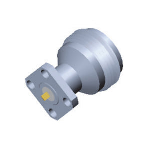 N Female Connector with 4-hole Flange，Hole Spacing 8.6mm, Flat Pin Φ1.5mm Thickness 0.2mm Length 2mm，DC-18GHz