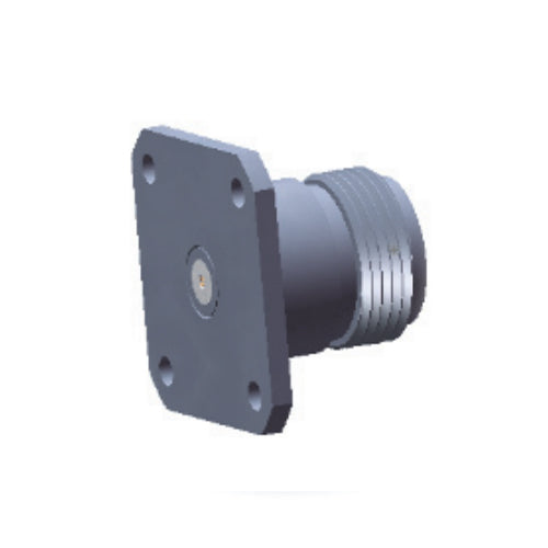 N Female Field Replaceable Connector with 4 Hole Flange, 18.3mm Hole Spacing,DC-18GHz