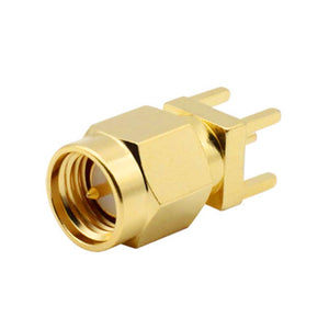 SMA Male PCB Mount Soldering Connector, Pad hole spacing 5.6mm,  DC-18GHz