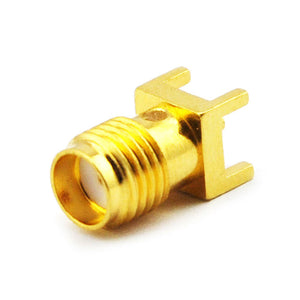 SMA Female PCB Mount Soldering Connector, Pad hole spacing 5.6mm,  DC-18GHz