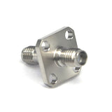 SSMA Female to Female 4-Hole Flange Adaptor,  DC-30GHz