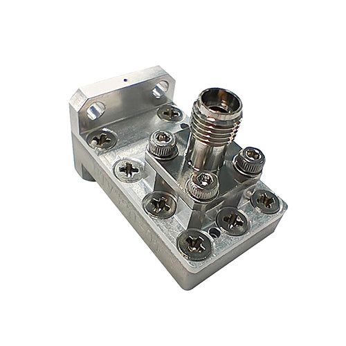 WR22 With FBP Flange,2.4mm Female Connector, Right Angle Waveguide to Coax Adaptors,33GHz-50GHz